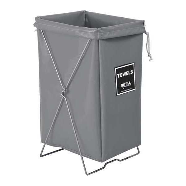 Royal Basket Trucks Hamper Kit, Gray Vinyl, Towels R00-GGX-THK