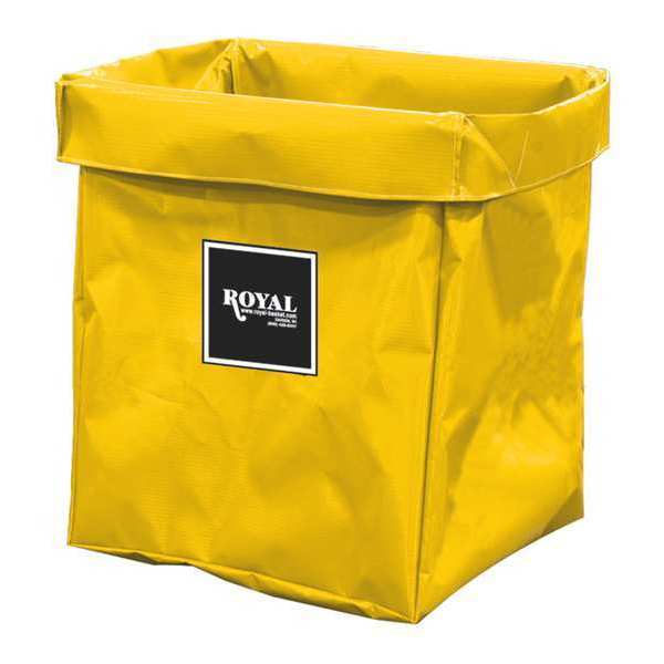 Royal Basket Trucks X-Frame Bag, 8 Bu, Yellow Vinyl R08-YYX-XBN