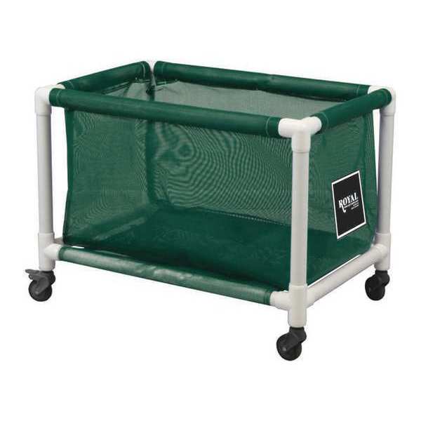 Royal Basket Trucks PVC Hamper, 50 gal., Green Mesh R50-EEX-H1N-3ULN