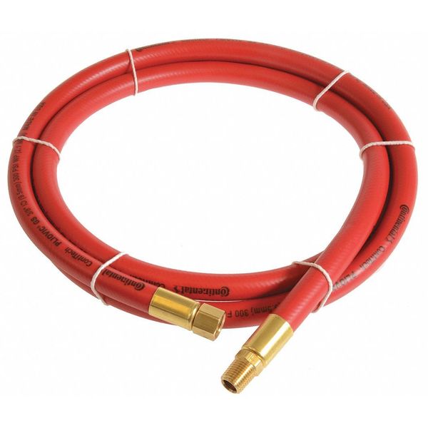 Continental Contitech 1/2" x 3 ft PVC Coupled Multipurpose Air Hose 300 psi RD PLR05030-03-31