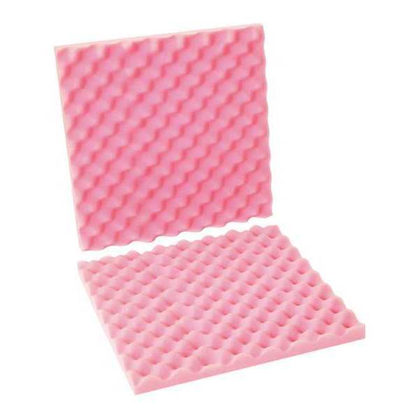 Partners Brand Anti-Static Convoluted Foam Sets, 16" x 16" x 2", Pink, 12/Sets per Case FCSA16162