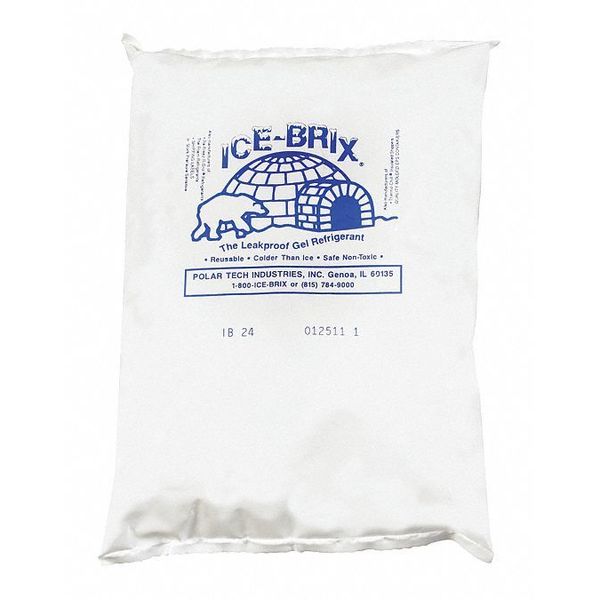 Ice-Brix Ice-Brix™ Cold Packs, 8" x 6" x 1-1/4", White, 12/Case IB24BPD