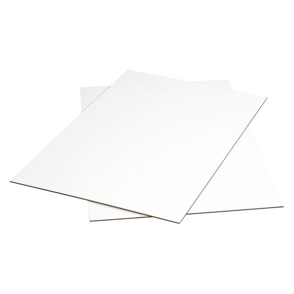 Partners Brand Corrugated Sheets, 48" x 40", White, 5/Bundle SP4048W