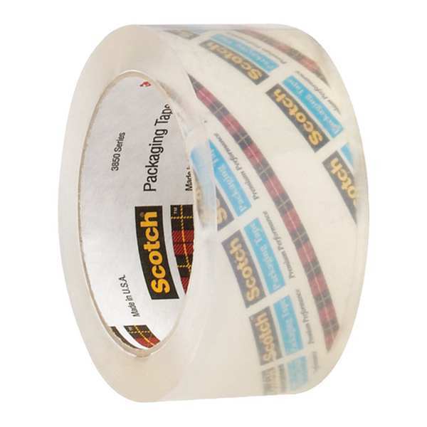Scotch 3M™ 3850 Crystal Clear Tape, 3.1 Mil, 2" x 55 yds., Clear, 12/Case T9013850