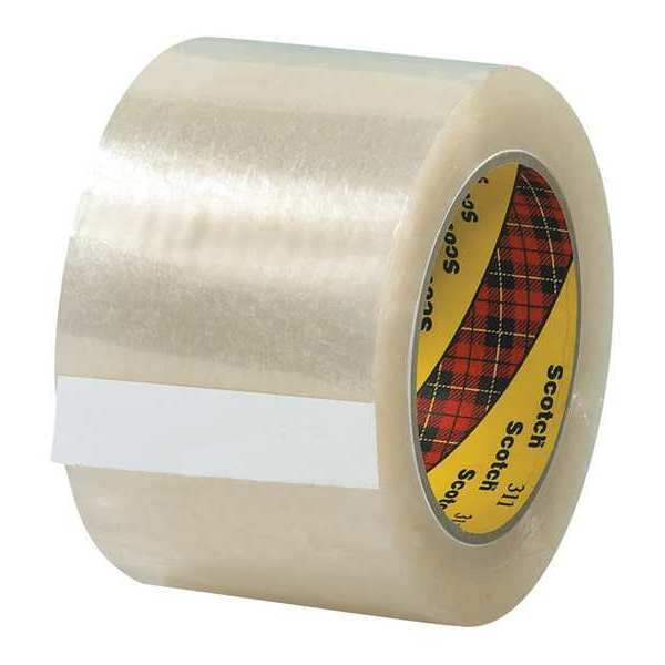 Scotch 3M™ 311 Carton Sealing Tape, 2.0 Mil, 3" x 110 yds., Clear, 6/Case T9053116PK