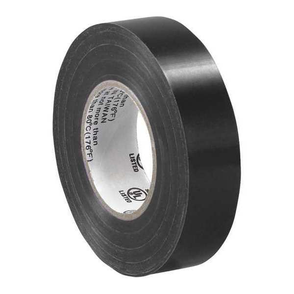 Partners Brand Electrical Tape, 7.0 Mil, 3/4" x 20 yds., Black, 200/Case T964618