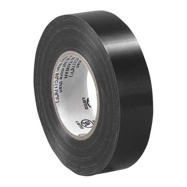 Partners Brand Electrical Tape, 7.0 Mil, 3/4" x 20 yds., Black, 10/Case T96461810PK