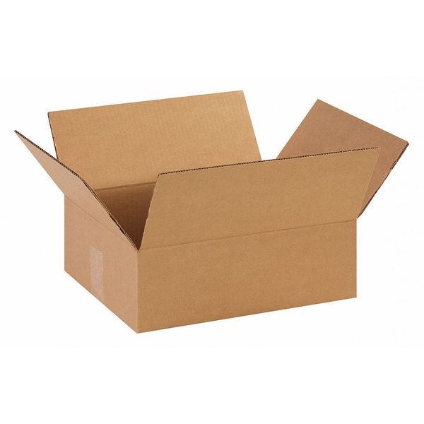 Partners Brand Flat Corrugated Boxes, 14" x 11" x 4 1/2", Kraft, 25/Bundle 14114