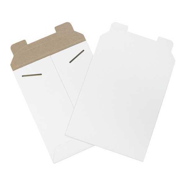 Partners Brand Flat Mailers, 7" x 9", White, 100/Case RM10W