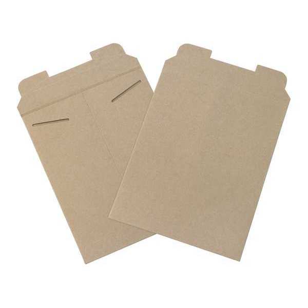 Partners Brand Flat Mailers, 9 3/4" x 12 1/4", Kraft, 100/Case RM5