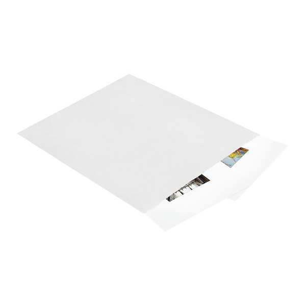 Partners Brand Flat Merchandise Bags, 12" x 15", White, 1000/Case BGM105W