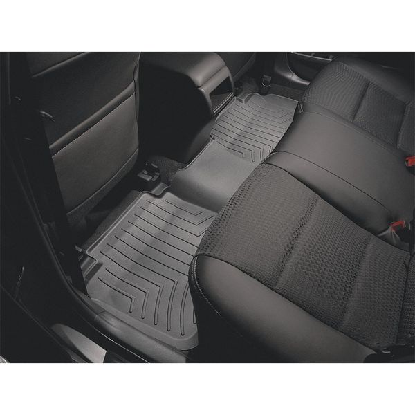 Weathertech Rear FloorLiners, Black, Model 446832 446832 | Zoro