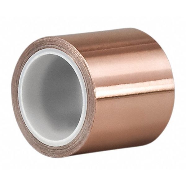 3M™ Copper Foil Tape 1181, 1 in x 18 yd (25.4 mm x 16.5 m), 9/Case
