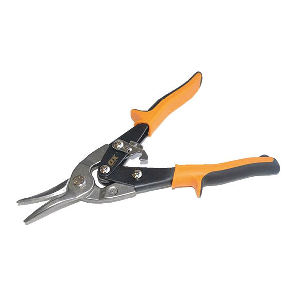 Ox Tools Aviation Snips, Straight Cut, Straight, Heat Treated Alloy Jaws OX-P231003