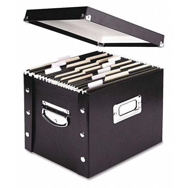 Snap-N-Store Letter File Box, Black SNS01533