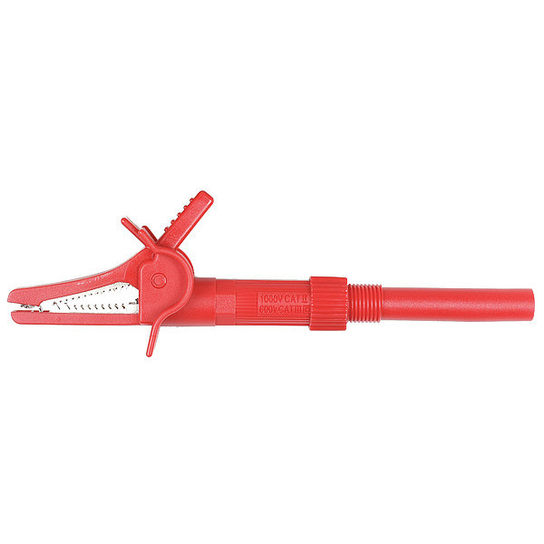 Test Products Intl Red Fused Alligator Clip (No Lead) A084R