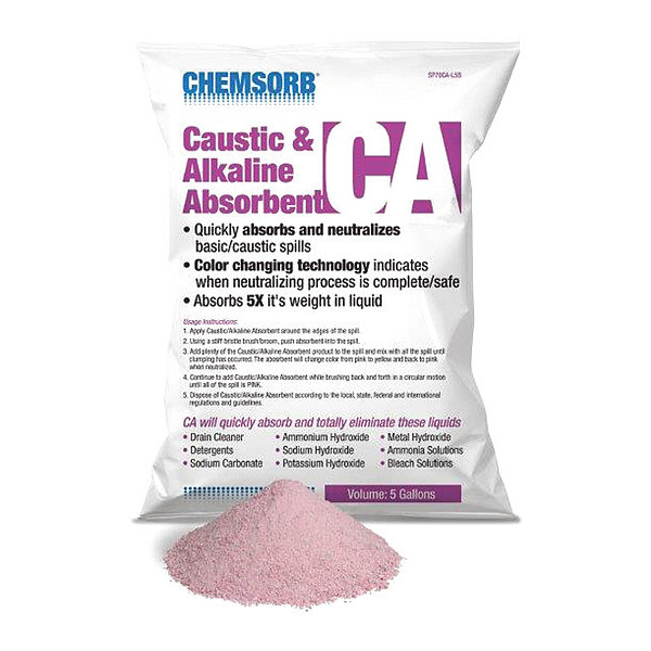 Chemsorb Caustic Neutralizing Absorbent, 5Gal Bag SP70CA-L5B