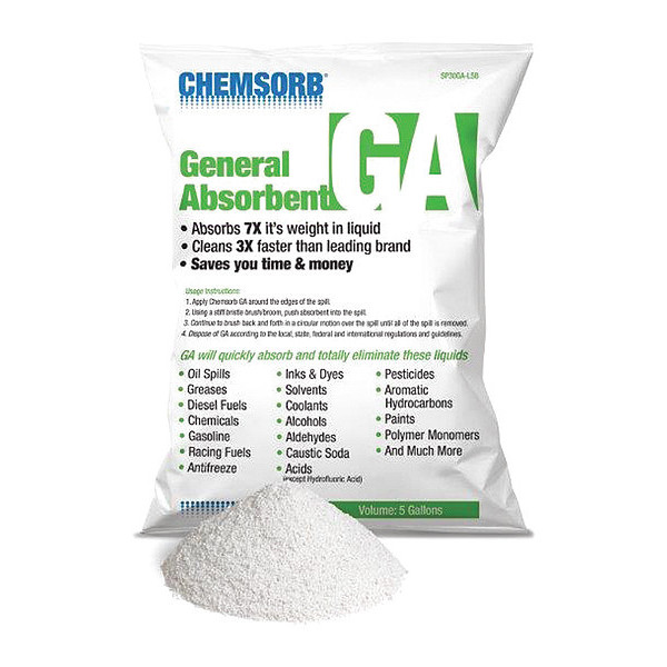 Chemsorb General Absorbent Fast Acting, 5Gal Bag SP30GA-L5B