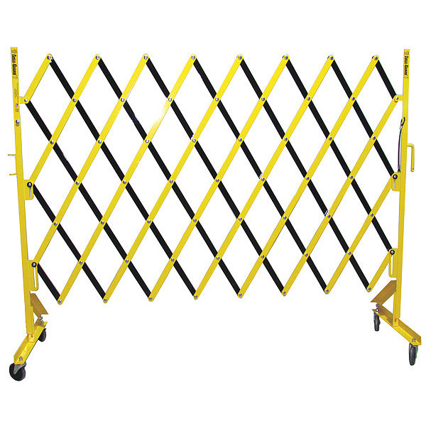 Versa-Guard Portable Expandable Safety Barricades, Yellow/Black AG3-4108