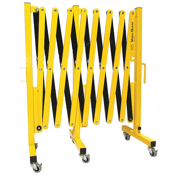 Versa-Guard Portable Expandable Safety Barricades, Yellow/Black VG-1015-C