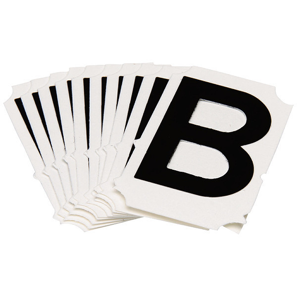 Brady Numbers and Letters Labels, PK 10 5050P-B