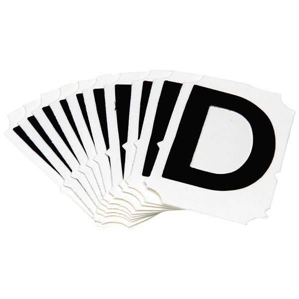 Brady Numbers and Letters Labels, PK 10 5050P-D