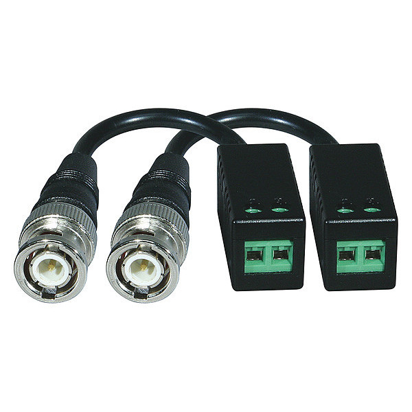 Northern Video UTP Balun Screw Term to 4" BNC Cord, 2x VC4PAIRHD