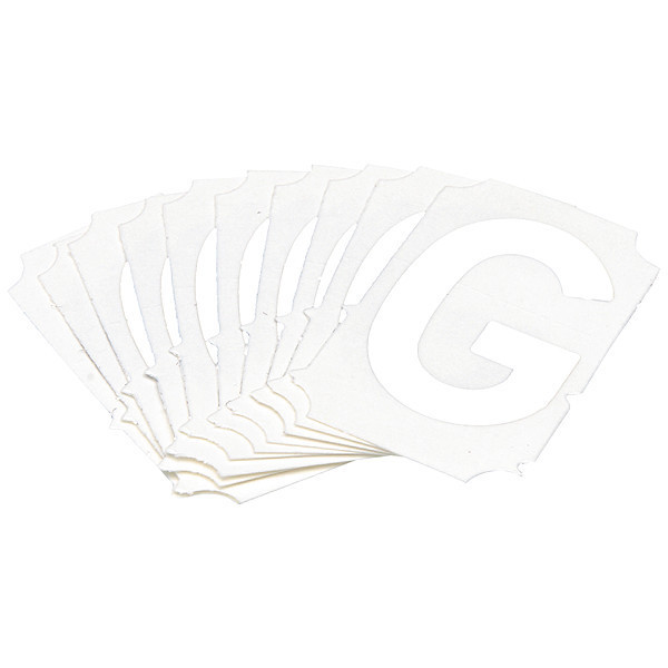 Brady Numbers and Letters Labels, PK 10 5080P-G