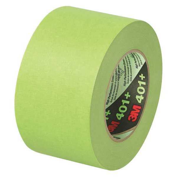 3M Masking Tape, 6.7 Mil, 3"x60 yds., Green, PK8 T938401
