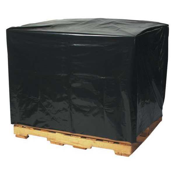 Partners Brand Black Pallet Cover, 48" W, 48" L, 50 PK PC546