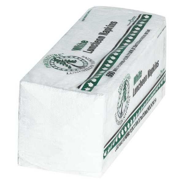 Partners Brand Paper Luncheon Napkins, 12.1/2 x 11.3/4, White, 6000/Case PW103