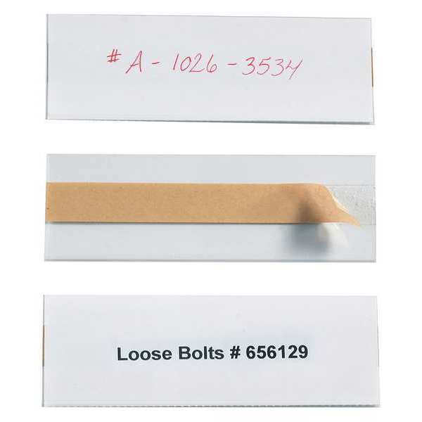 Open-Edge Open-Edge™ Plastic Label Holder, 2" x 6", Clear, 50/Case LH104