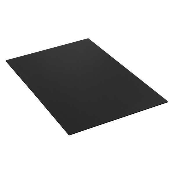 Partners Brand Plastic Corrugated Sheets, 40" x 48", Black, 10/Bundle PCS4048B