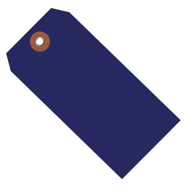 Partners Brand Plastic Shipping Tags, 4 3/4" x 2 3/8", Blue, 100/Case G26055
