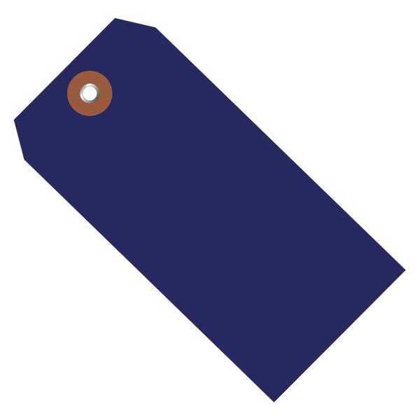 Partners Brand Plastic Shipping Tags, 6 1/4" x 3 1/8", Blue, 100/Case G26062