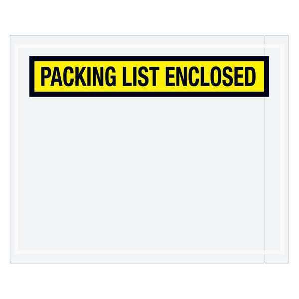 Tape Logic Tape Logic® "Packing List Enclosed" Envelopes, 4 1/2" x 5 1/2", Yellow, 1000/Case PL452