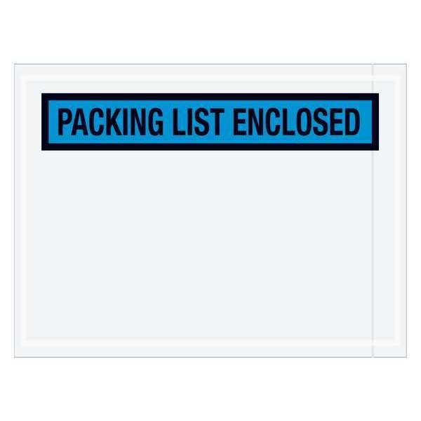 Tape Logic Tape Logic® "Packing List Enclosed" Envelopes, 4 1/2" x 6", Blue, 1000/Case PL488