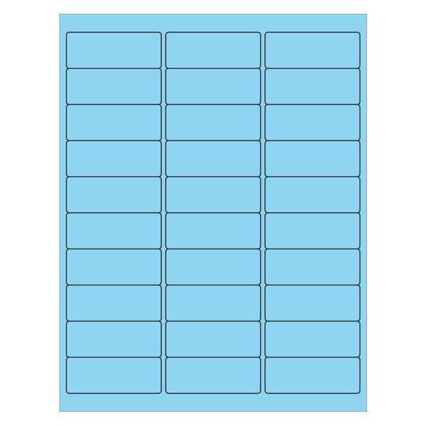 Tape Logic Tape Logic® Rectangle Laser Labels, 2 5/8" x 1", Pastel Blue, 3000/Case LL173BE