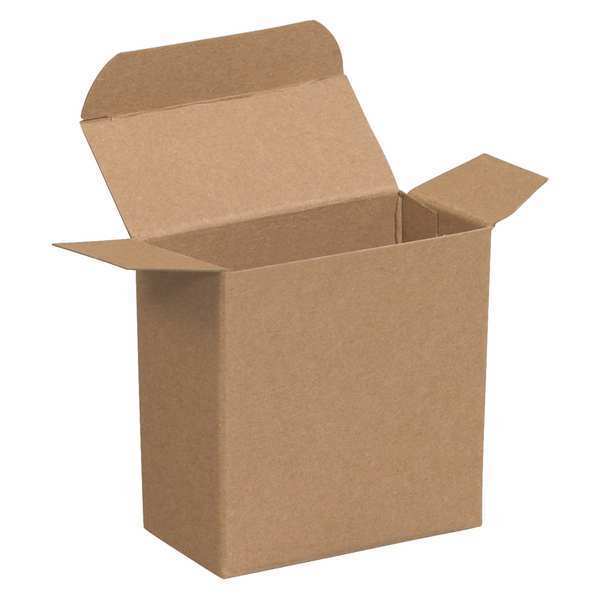 Partners Brand Reverse Tuck Folding Cartons, 1 7/16" x 13/16" x 1 7/16", Kraft, 2000/Case RTC6