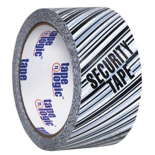 Tape Logic Tape Logic® Security Tape, "Security Tape", 2.5 Mil, 2" x 110 yds, Black/White, 36/Case T902ST03