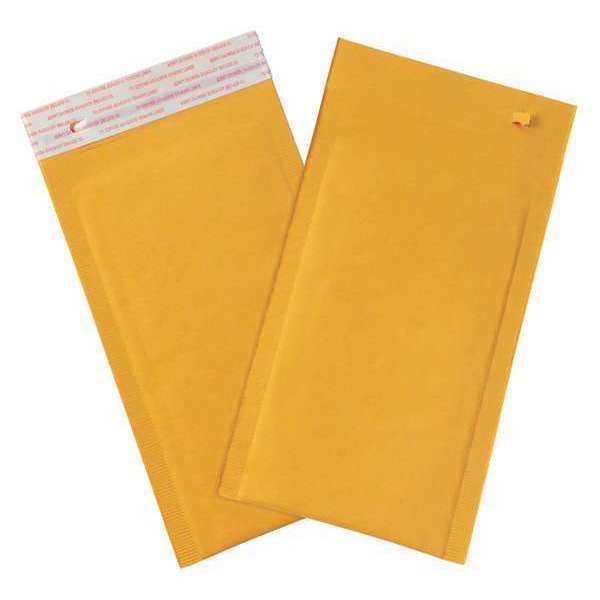 Partners Brand Self-Seal Bubble Mailers w/Tear Strip, #00, 5" x 10", Kraft, 250/Case B852SSTT