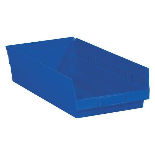 Partners Brand Shelf Storage Bin, Blue, 10 PK BINPS113B