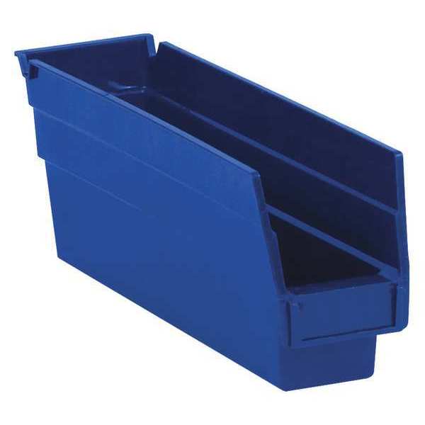 Partners Brand Shelf Storage Bin, Blue, 36 PK BINPS101B