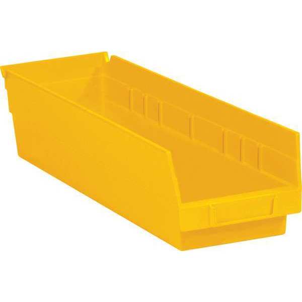 Partners Brand Shelf Storage Bin, Yellow, 20 PK BINPS111Y