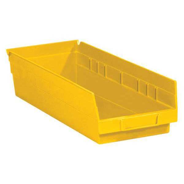 Partners Brand Shelf Storage Bin, Yellow, 20 PK BINPS112Y