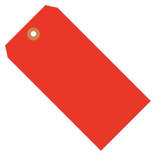 Partners Brand Shipping Tags, 13 Pt., 3 3/4" x 1 7/8", Fluorescent Red, 1000/Case G12031C