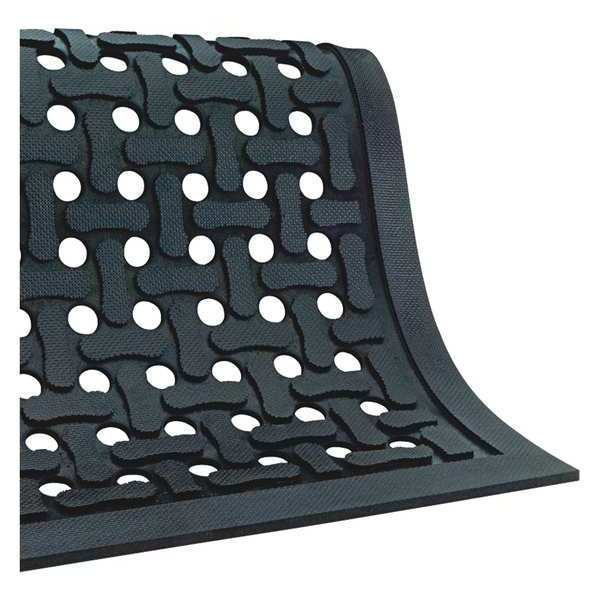 Partners Brand Black Drainage Holes Drainage Mat, Slip Guard, 2x3 ft. 2 ft. W x 3 ft. L MAT215