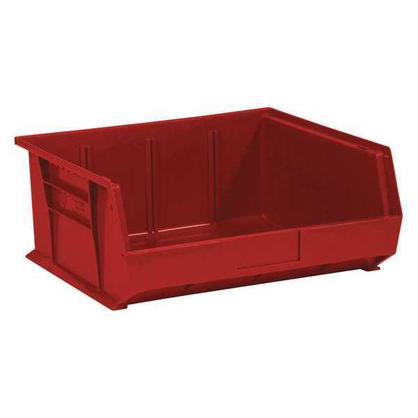 Partners Brand Hang & Stack Storage Bin, Red, 6 PK BINP1516R