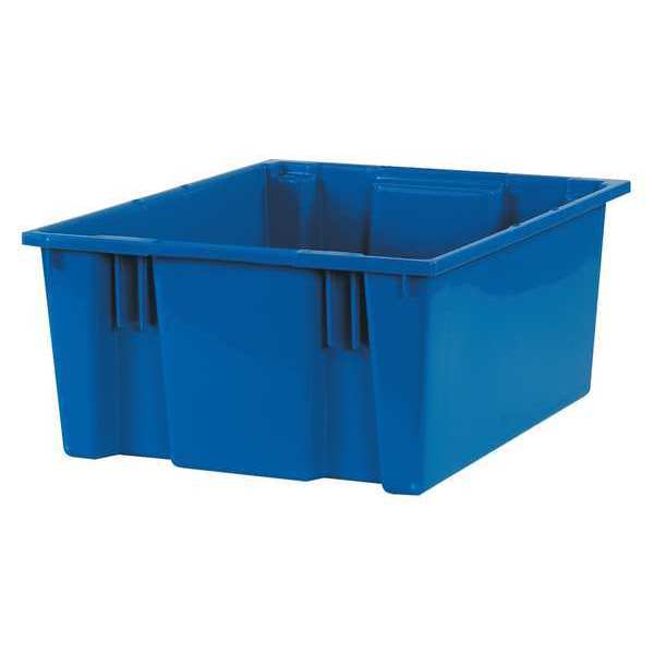 Partners Brand Stack and Nest Container, Blue, Plastic, 3 PK BINS119