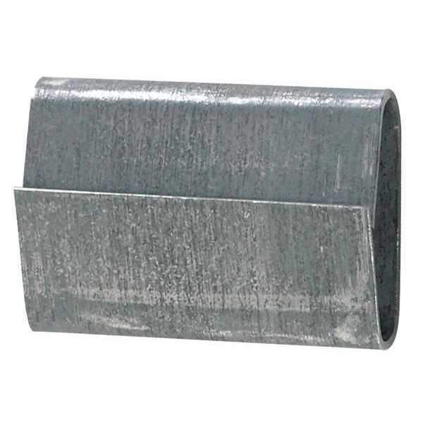 Partners Brand Steel Strapping Seals, Closed/Thread On Regular Duty, 3/4", Silver, 5000/Case SS34SEAL